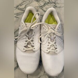 Nike Women’s White Athletic Shoes with Lime Green Insole